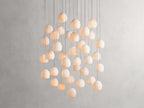 Arica Alabaster Round Chandelier by Bling Lighting Studio
