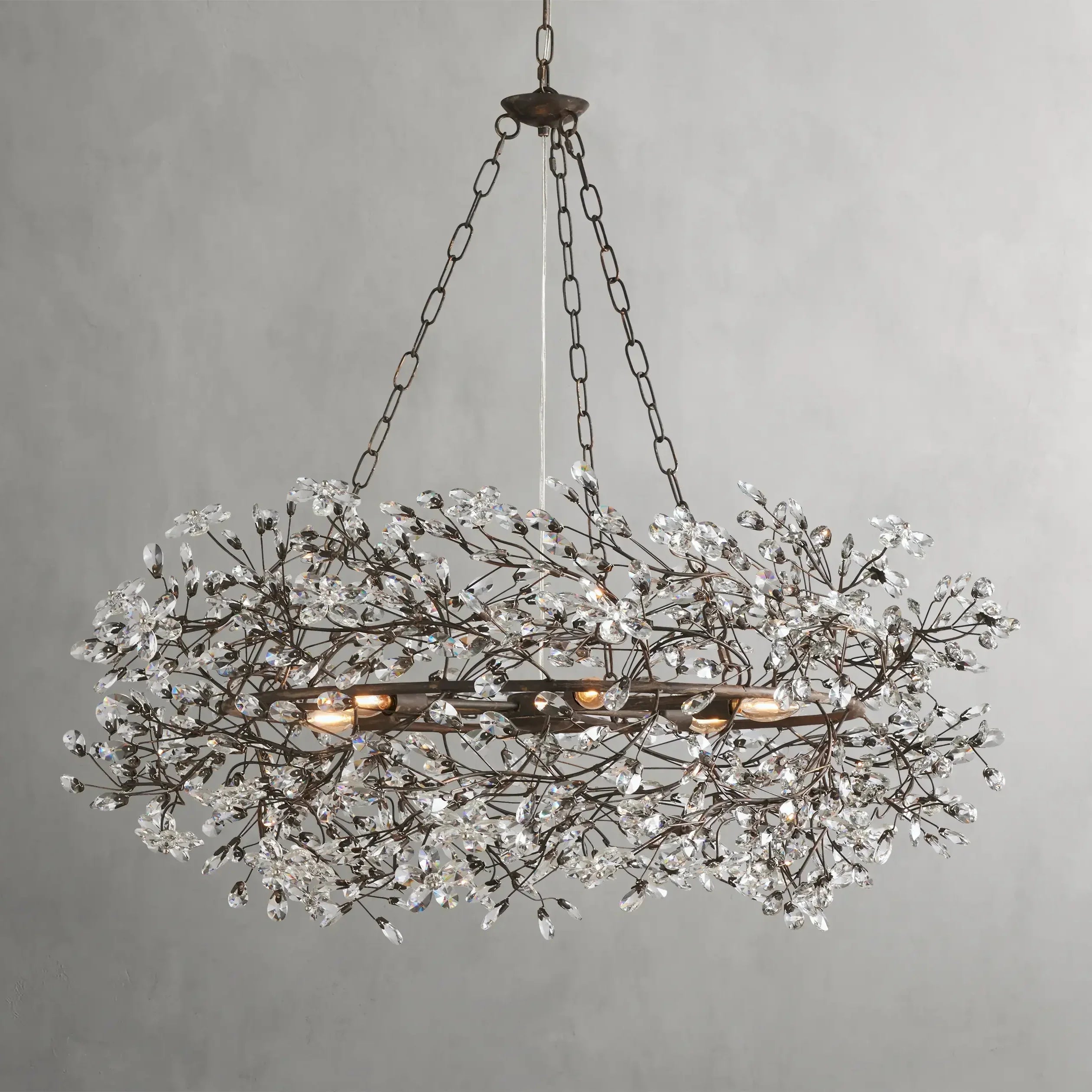 Fiore Crown Chandelier by Bling Lighting Studio