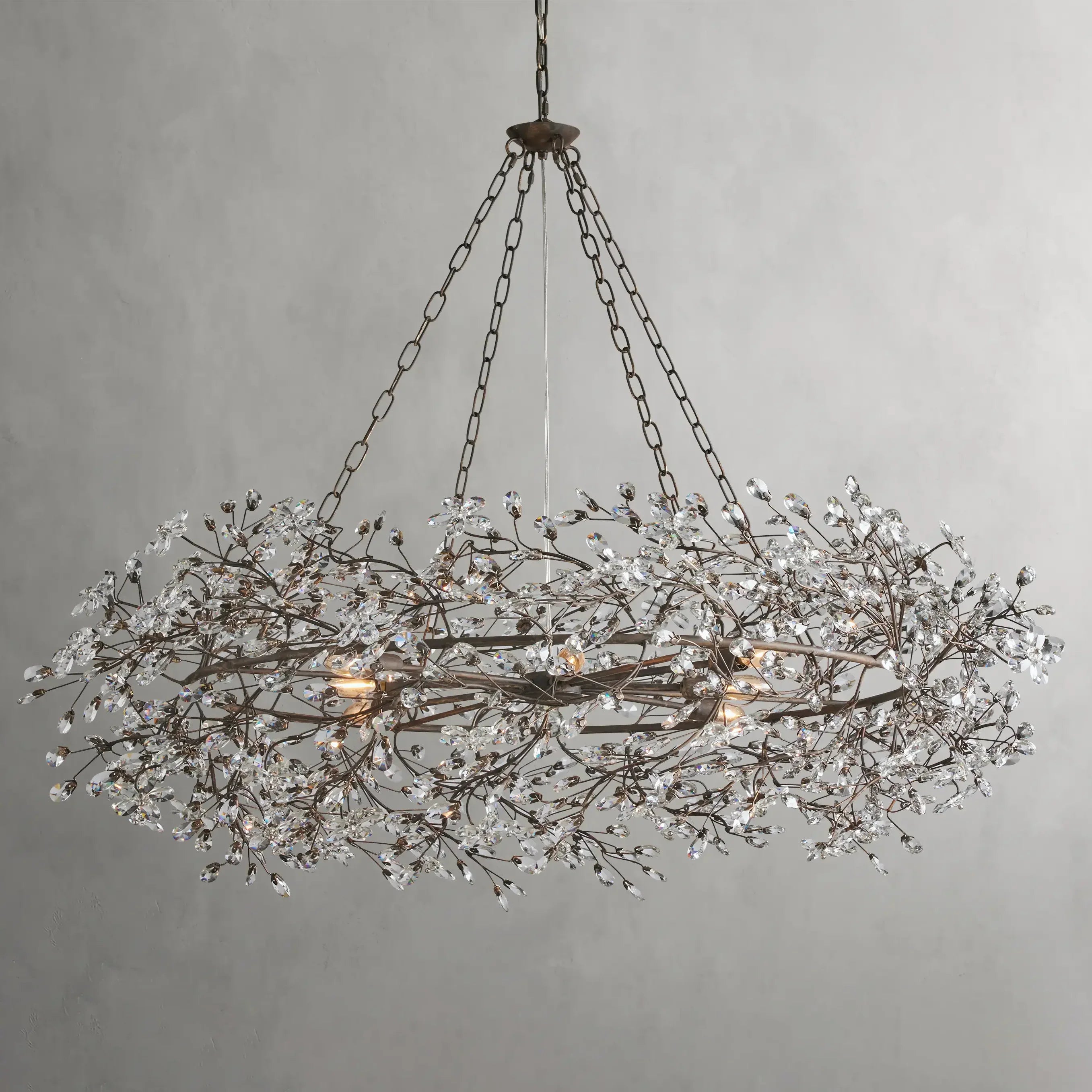 Fiore Crown Chandelier by Bling Lighting Studio