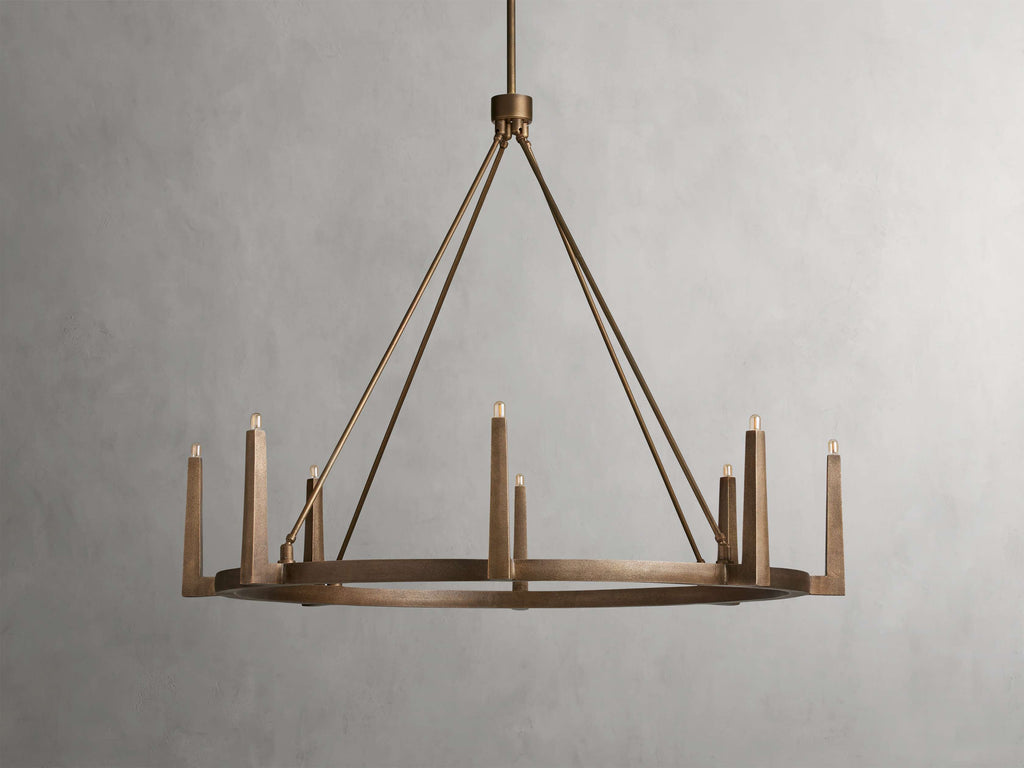 Emmet Round Chandelier by Bling Lighting Studio