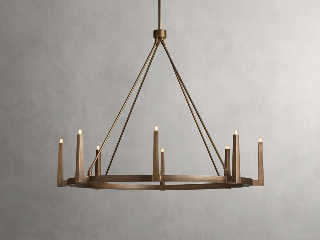 Emmet Round Chandelier by Bling Lighting Studio