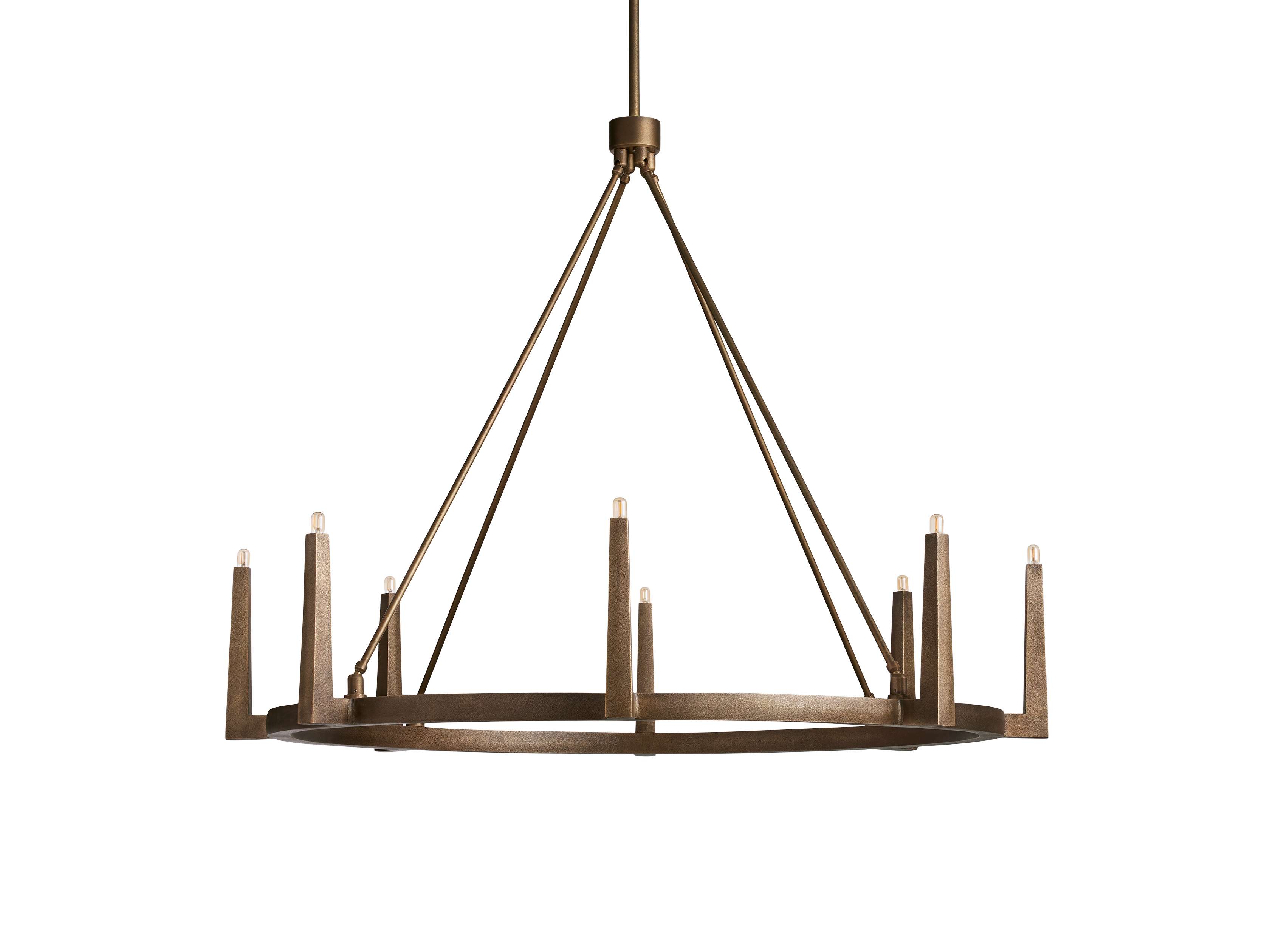 Emmet Round Chandelier by Bling Lighting Studio