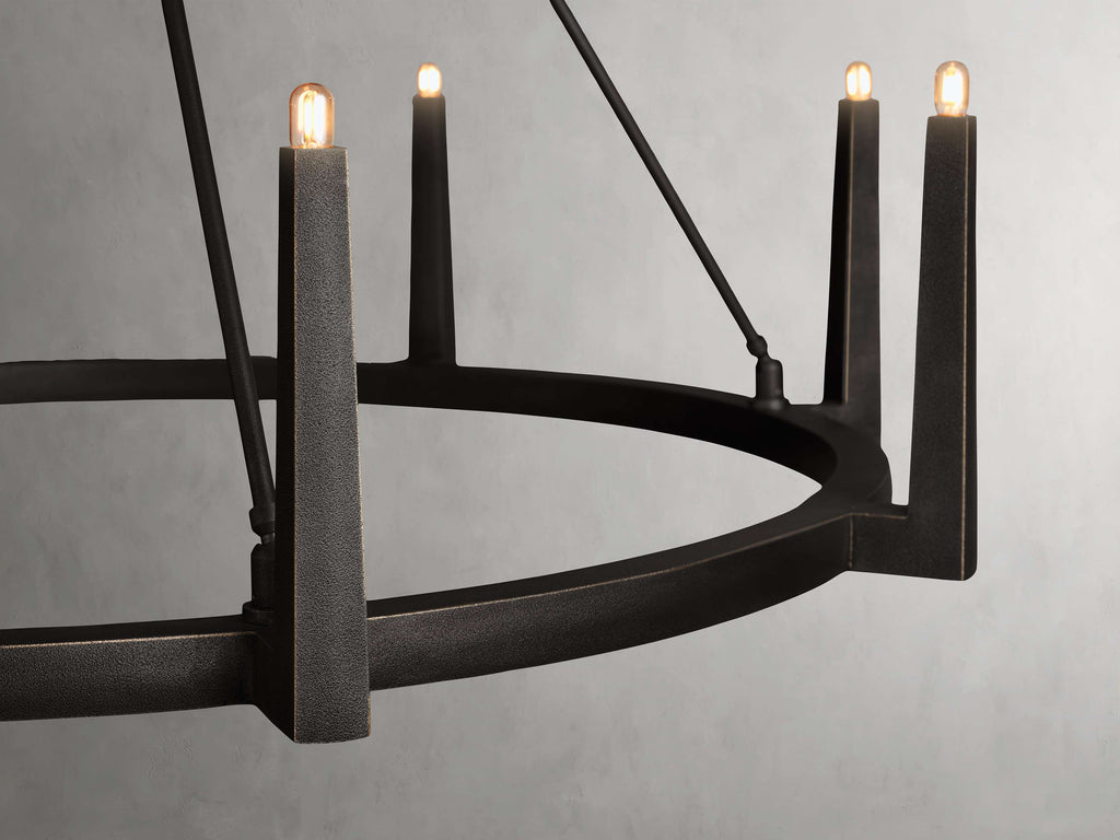 Emmet Round Chandelier by Bling Lighting Studio