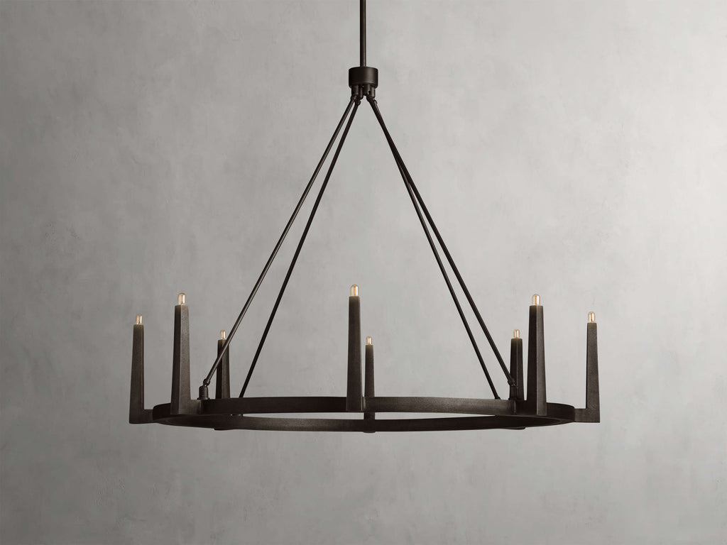 Emmet Round Chandelier by Bling Lighting Studio