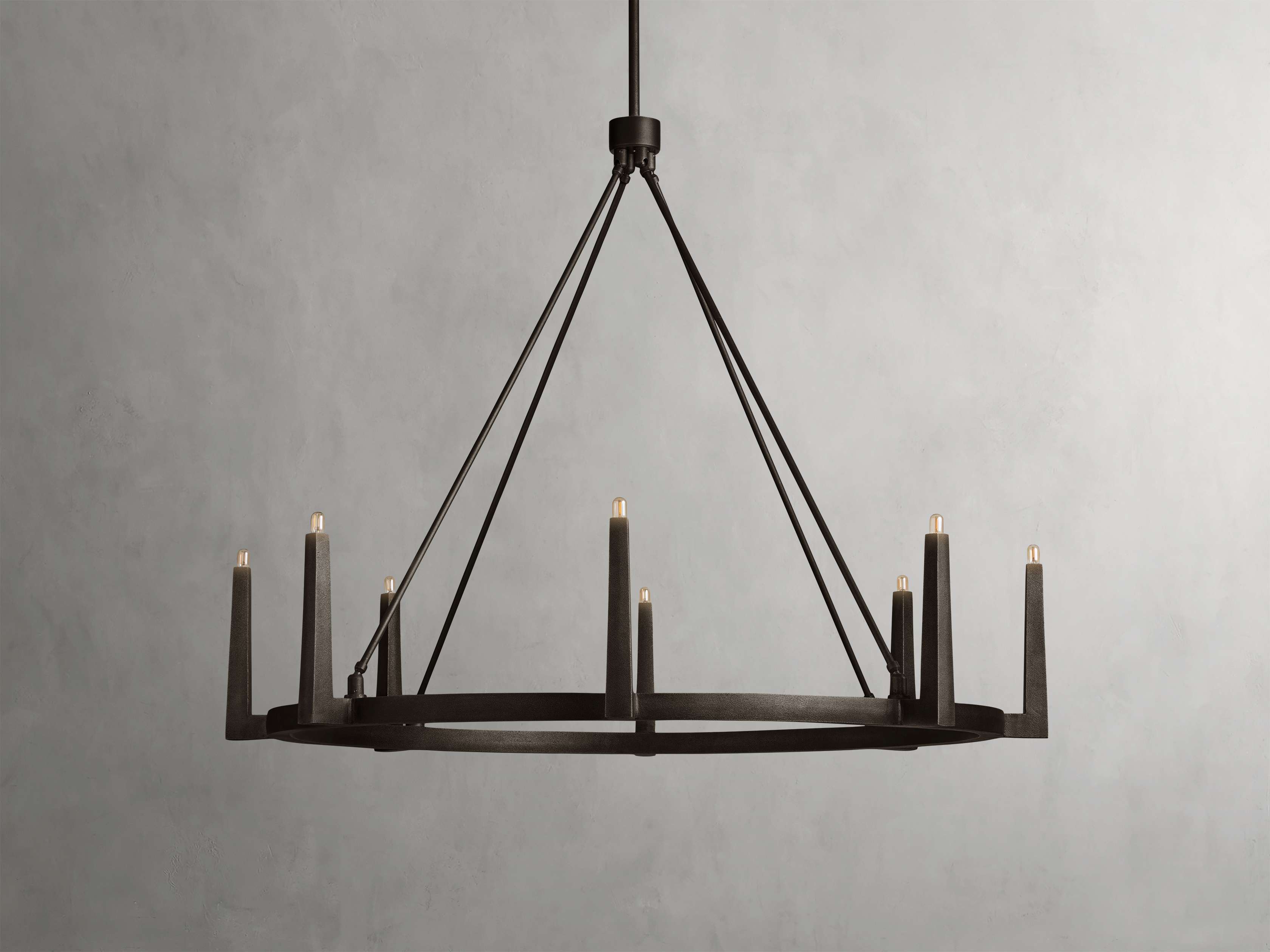 Emmet Round Chandelier by Bling Lighting Studio