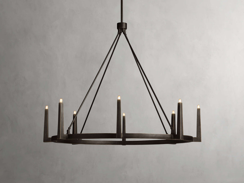 Emmet Round Chandelier by Bling Lighting Studio