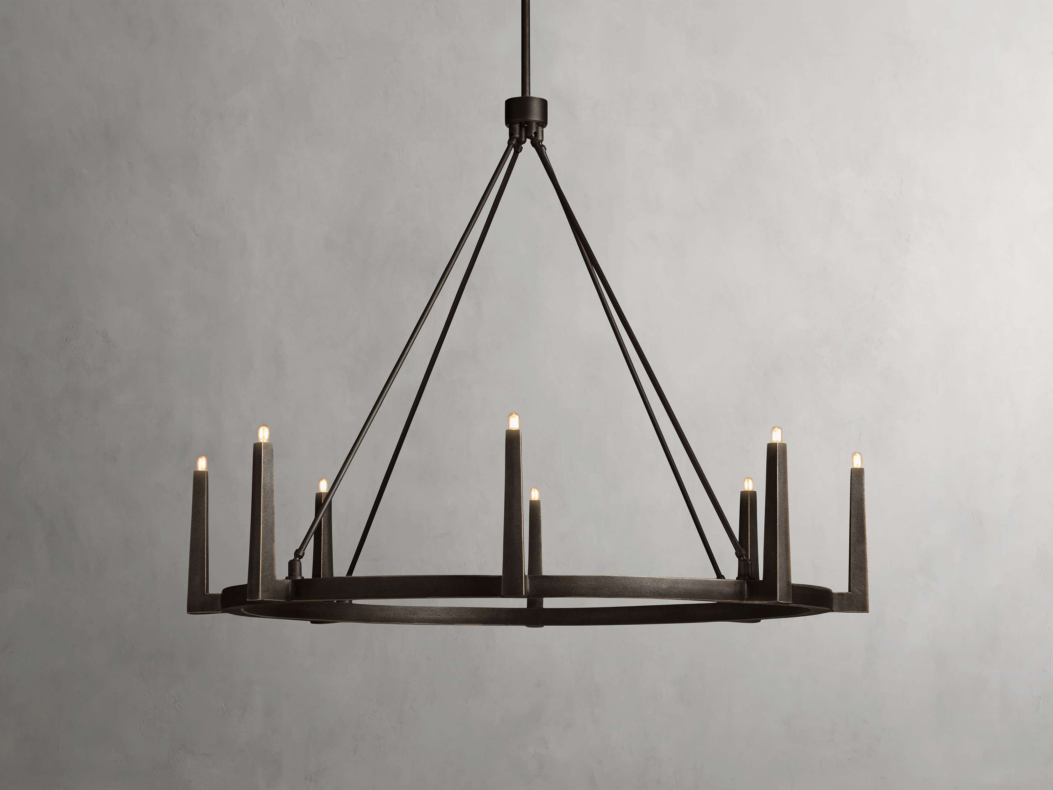 Emmet Round Chandelier by Bling Lighting Studio