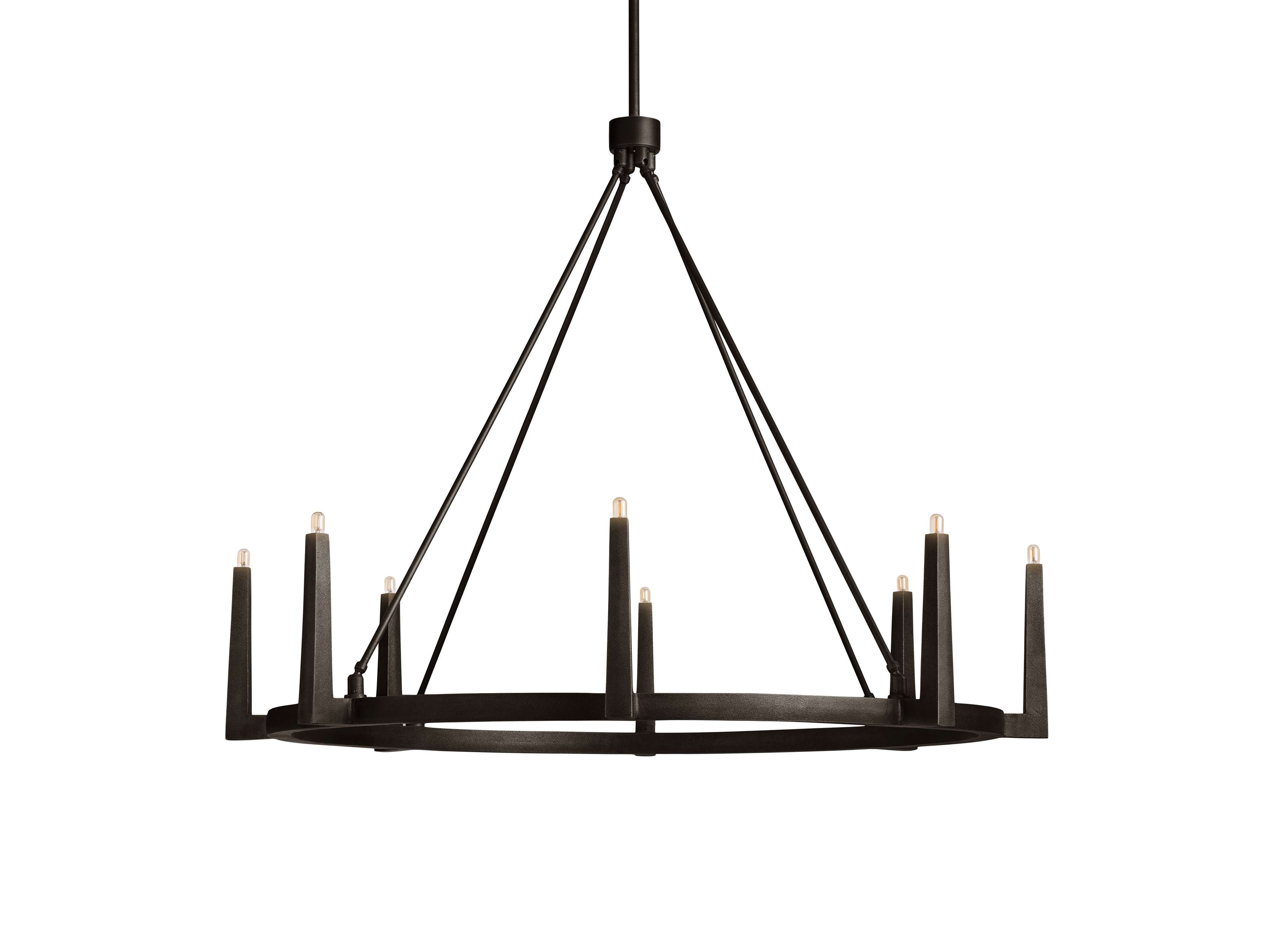 Emmet Round Chandelier by Bling Lighting Studio