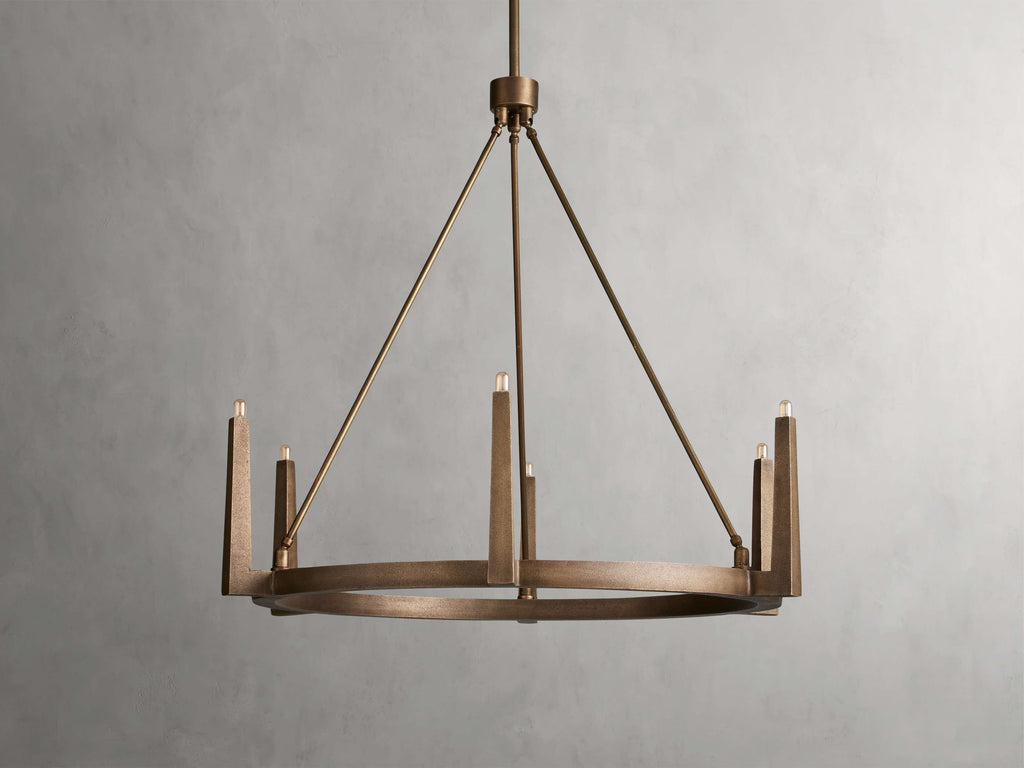Emmet Round Chandelier by Bling Lighting Studio