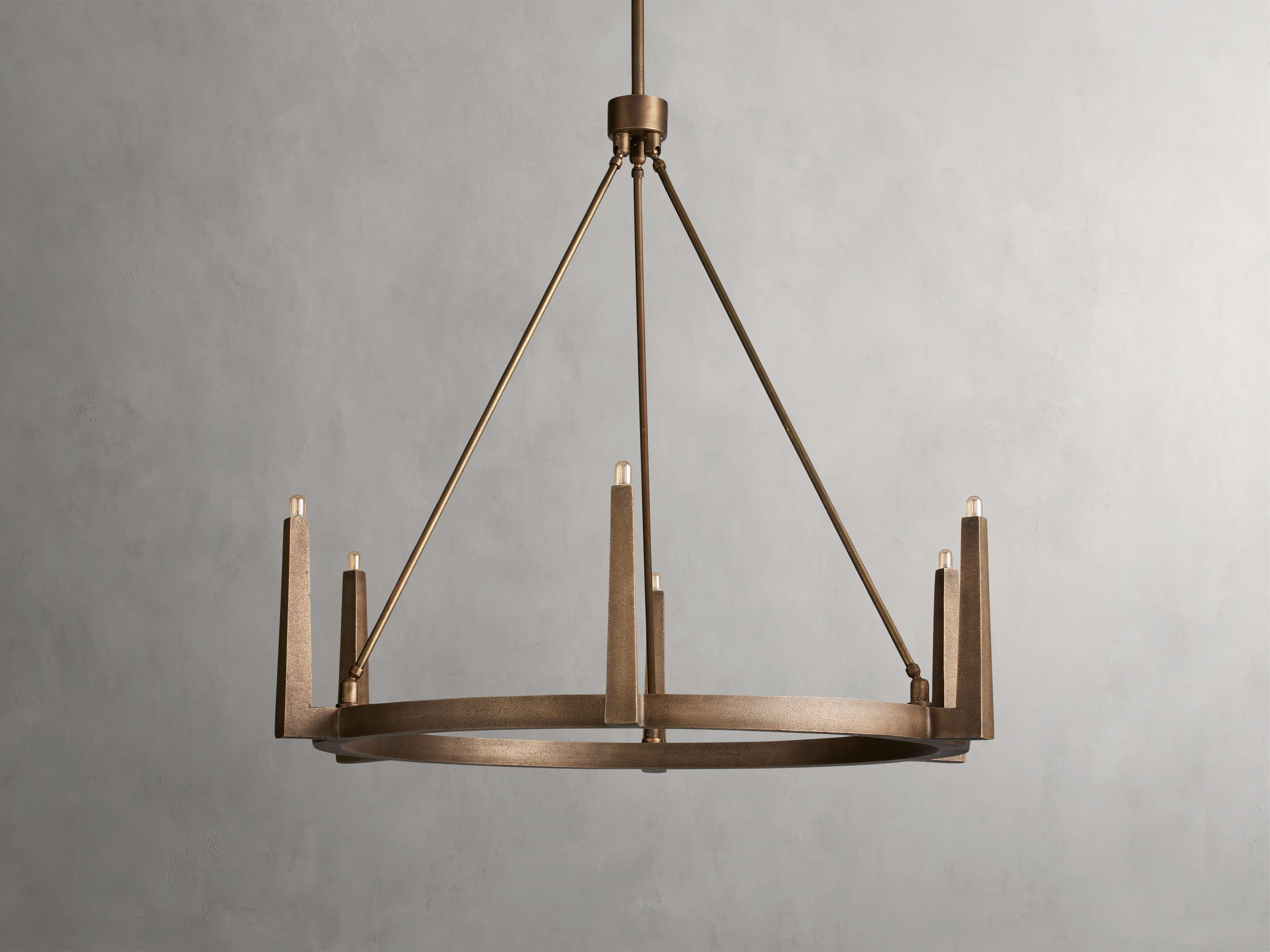 Emmet Round Chandelier by Bling Lighting Studio