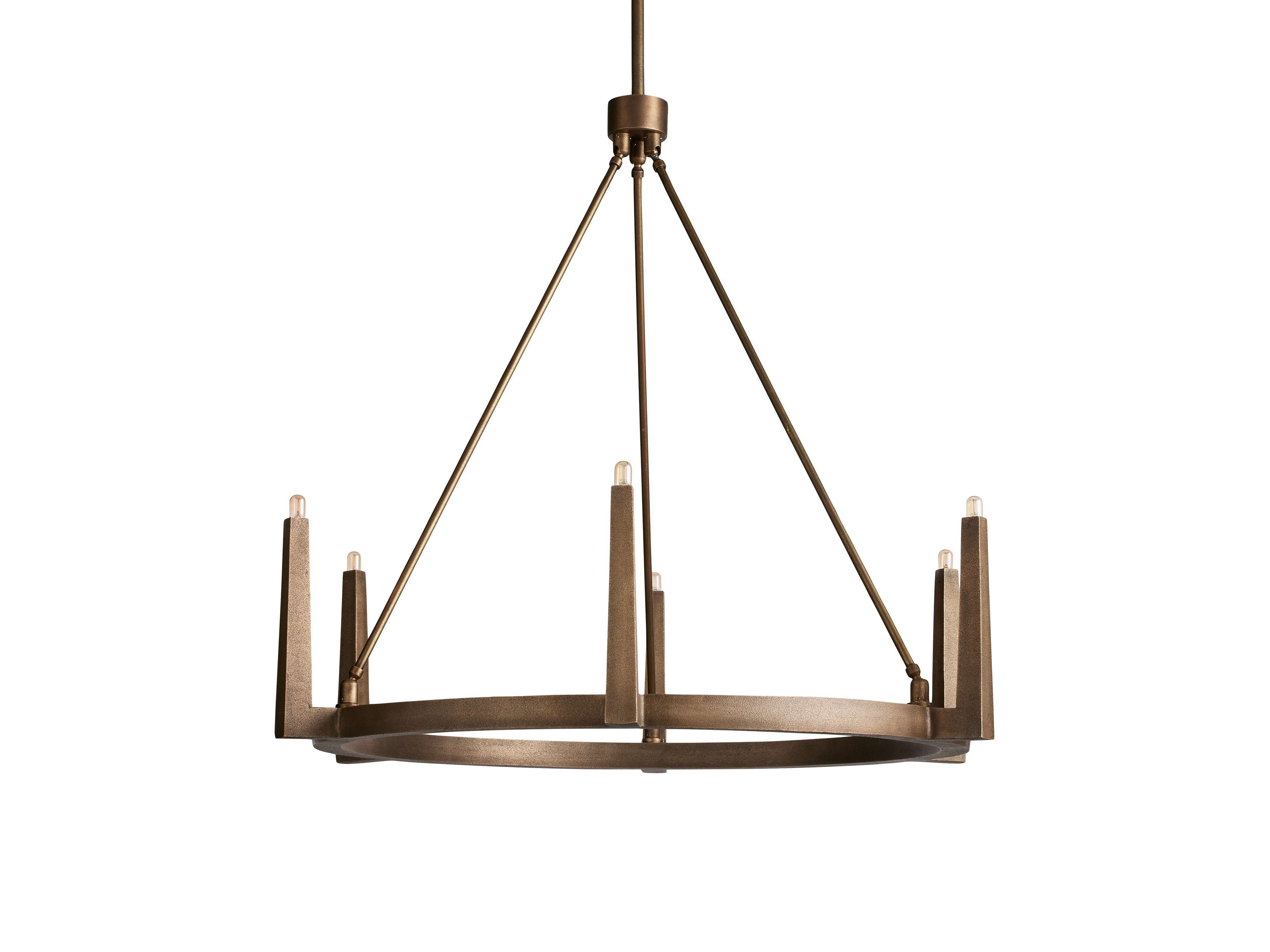 Emmet Round Chandelier by Bling Lighting Studio