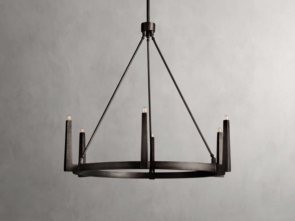 Emmet Round Chandelier by Bling Lighting Studio