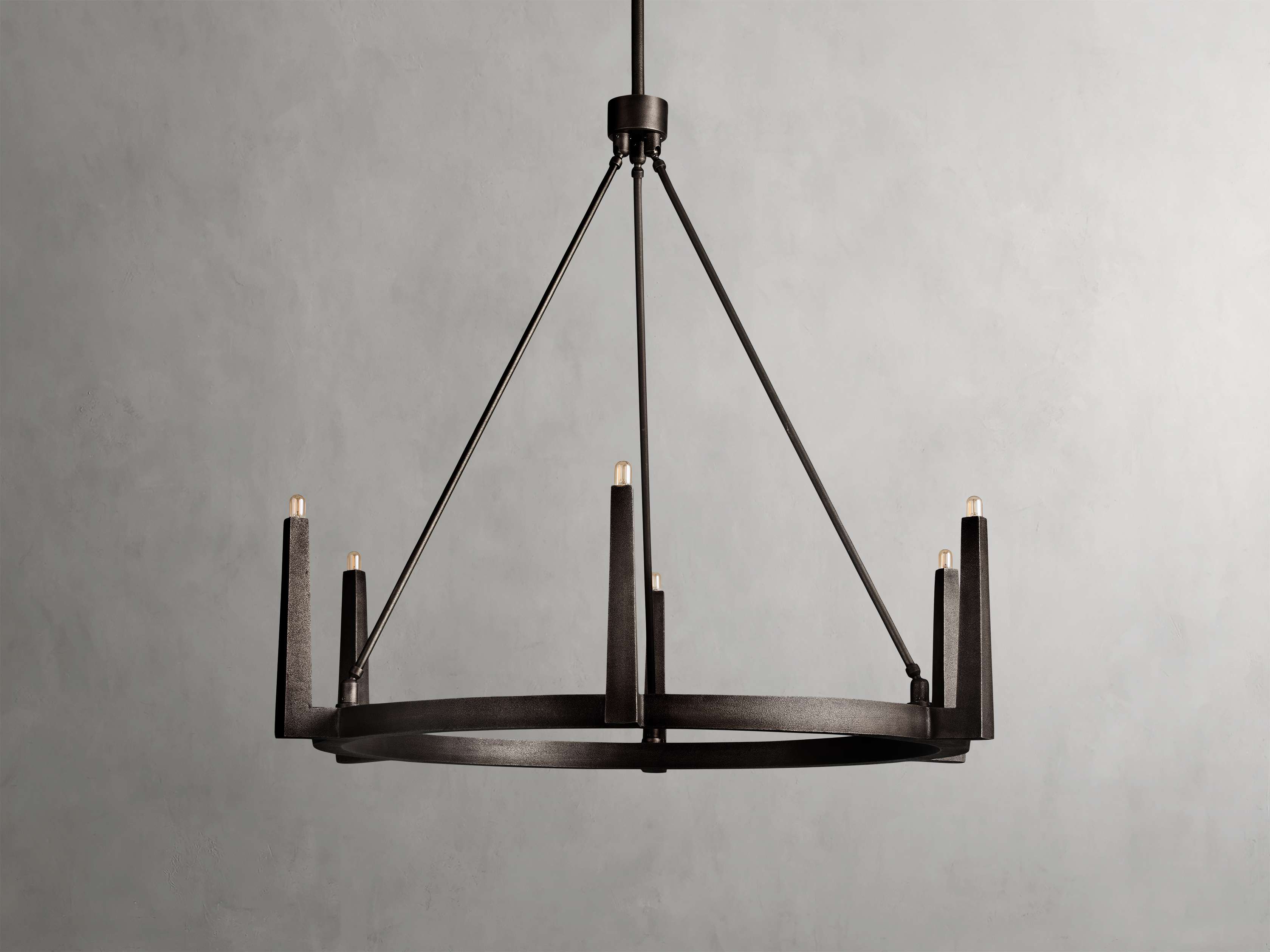 Emmet Round Chandelier by Bling Lighting Studio
