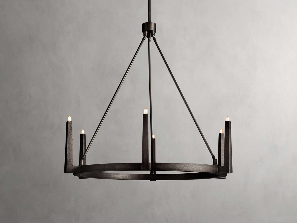 Emmet Round Chandelier by Bling Lighting Studio