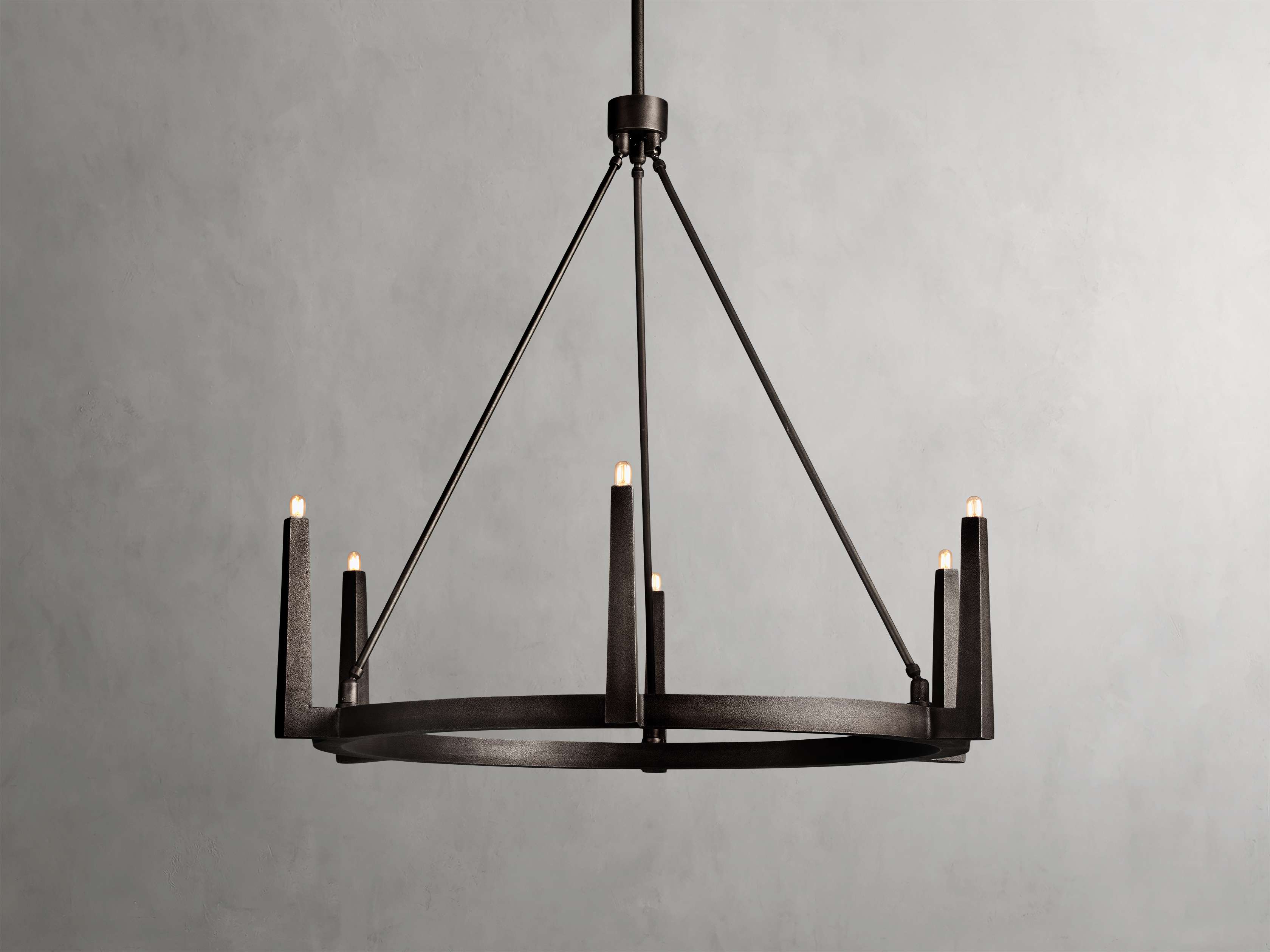 Emmet Round Chandelier by Bling Lighting Studio
