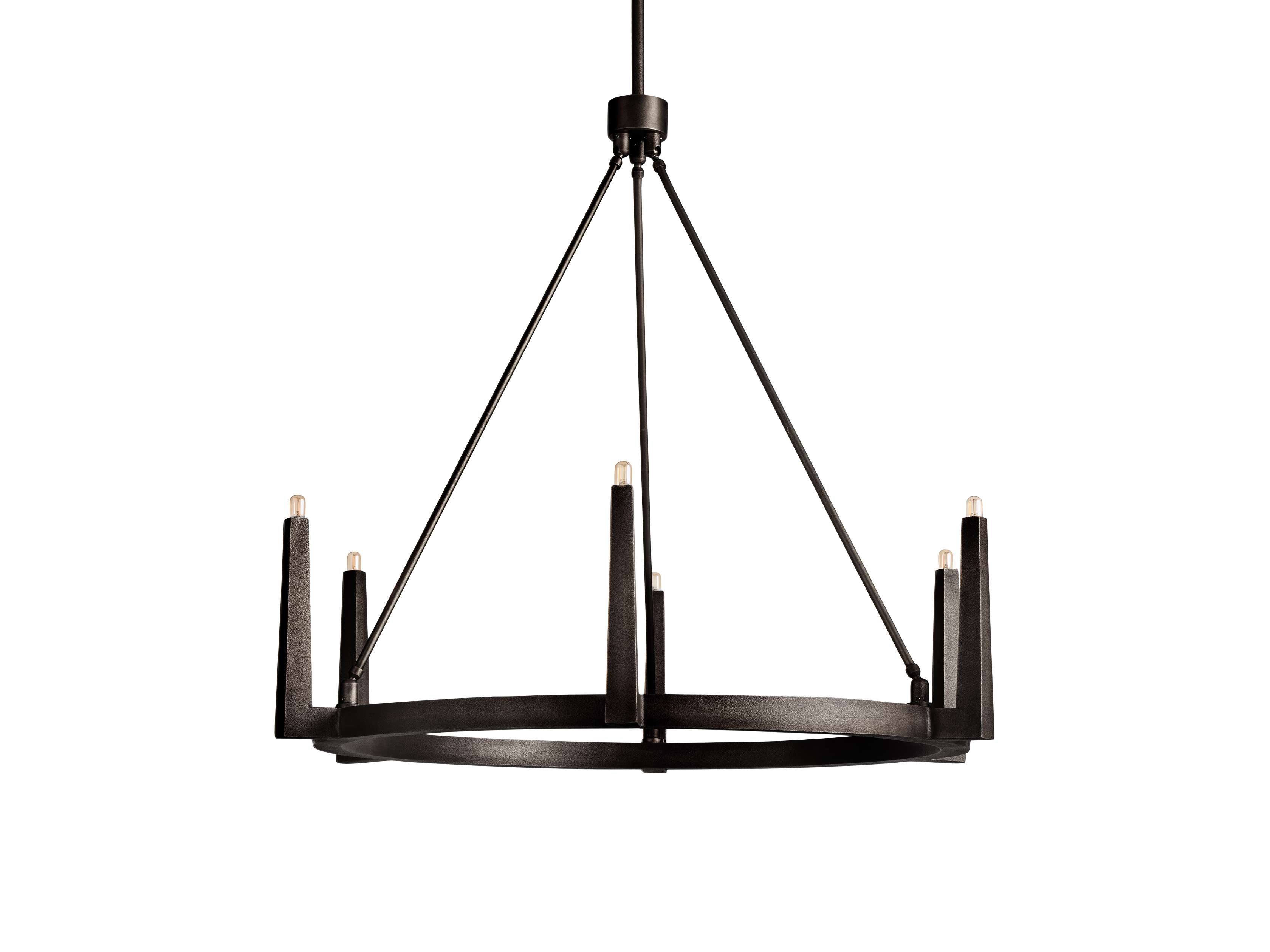 Emmet Round Chandelier by Bling Lighting Studio