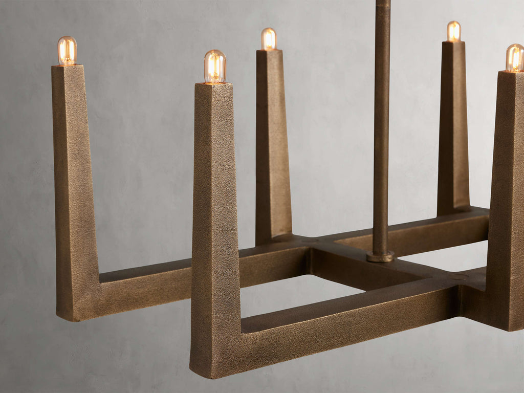 Emmet Linear Chandelier by Bling Lighting Studio