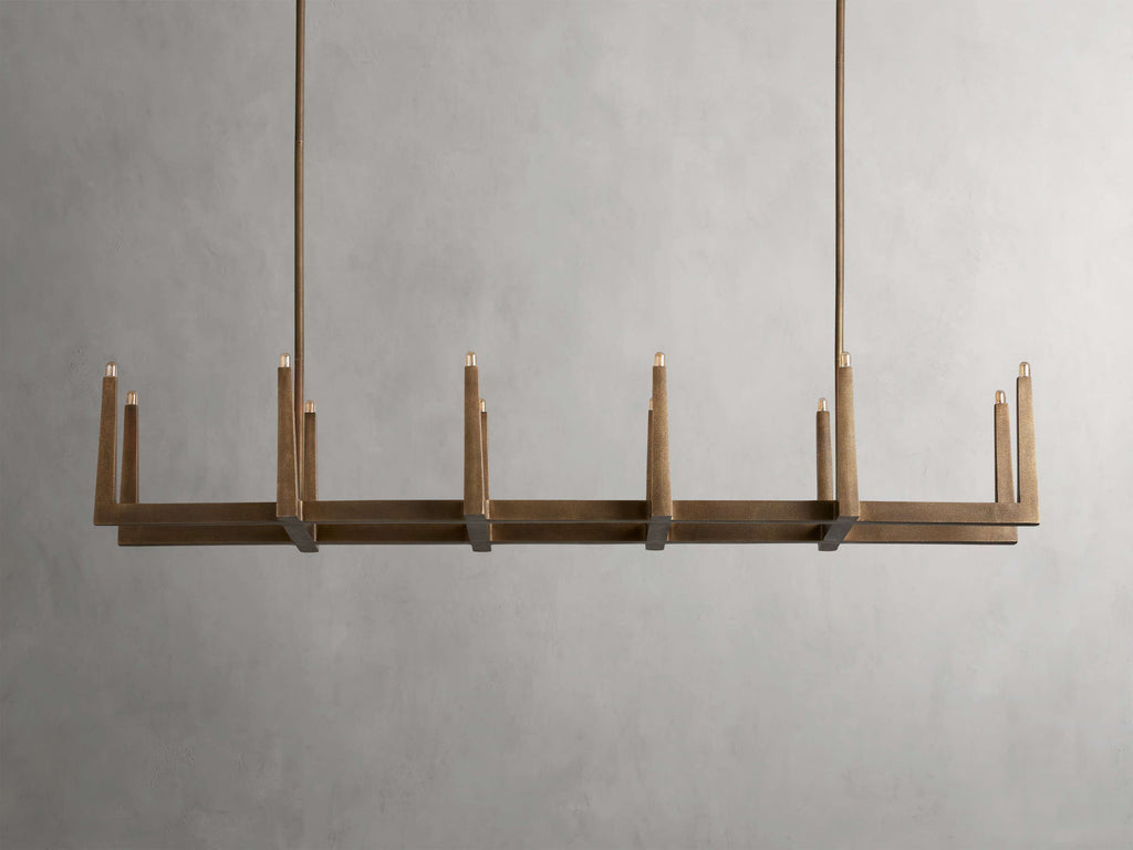 Emmet Linear Chandelier by Bling Lighting Studio