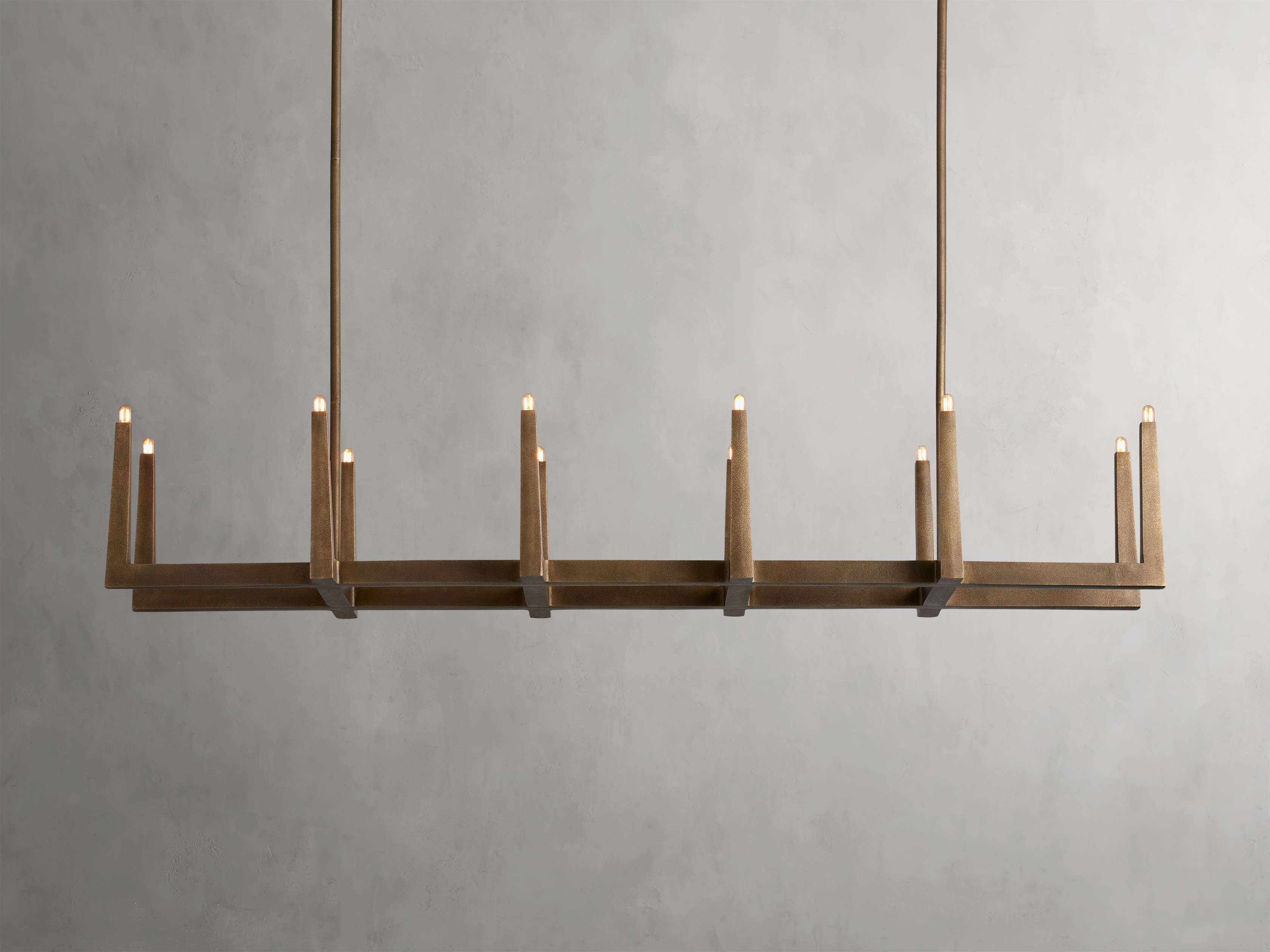 Emmet Linear Chandelier by Bling Lighting Studio