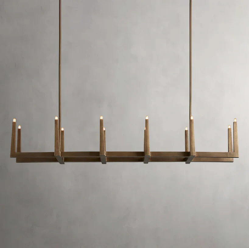 Emmet Linear Chandelier by Bling Lighting Studio