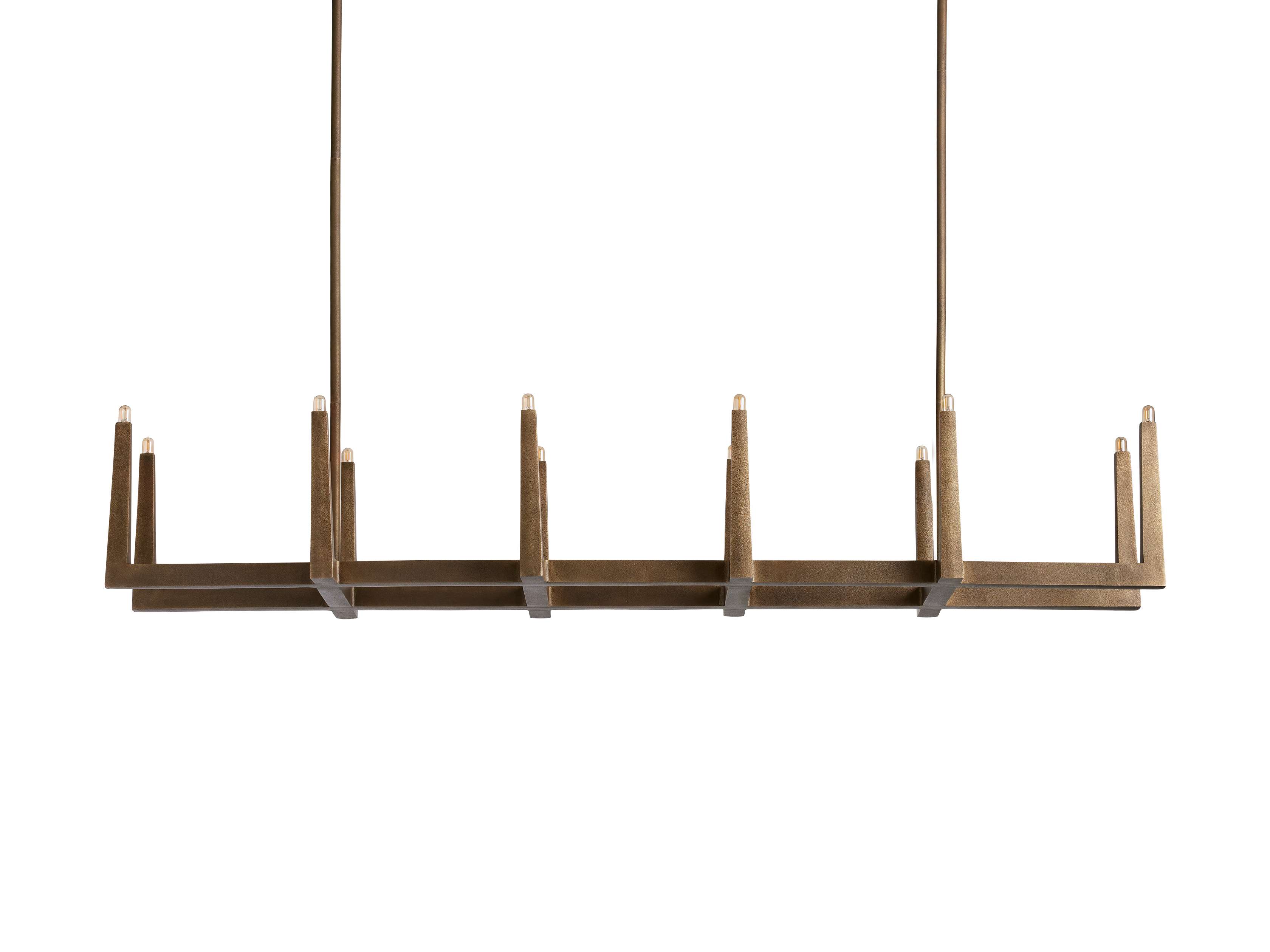 Emmet Linear Chandelier by Bling Lighting Studio
