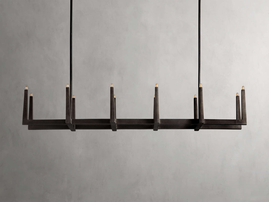 Emmet Linear Chandelier by Bling Lighting Studio