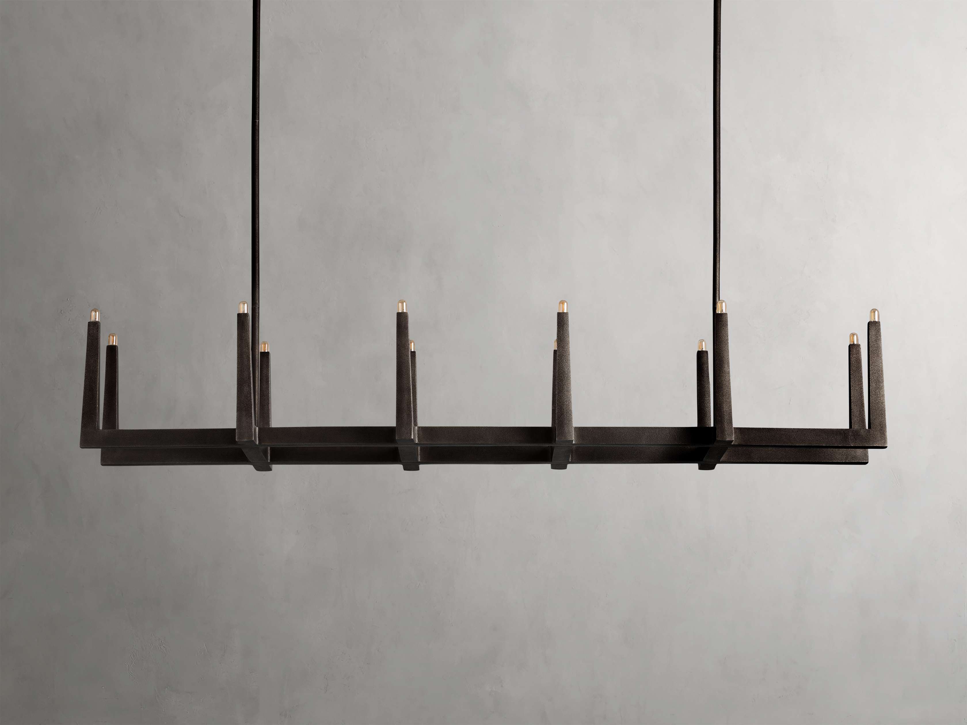 Emmet Linear Chandelier by Bling Lighting Studio