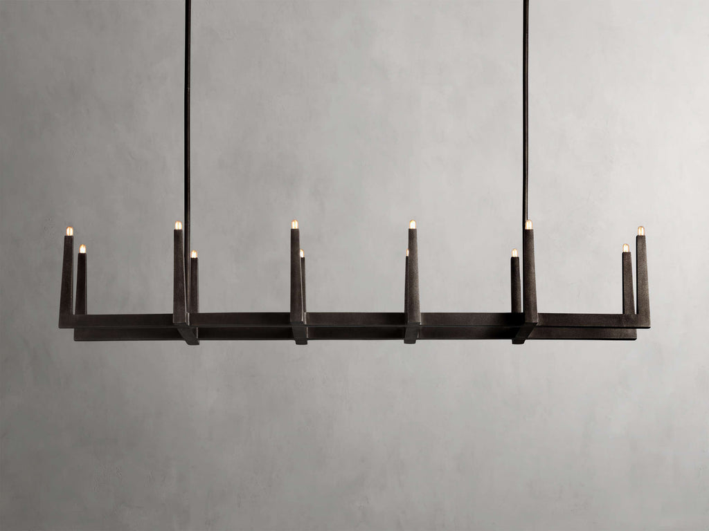 Emmet Linear Chandelier by Bling Lighting Studio