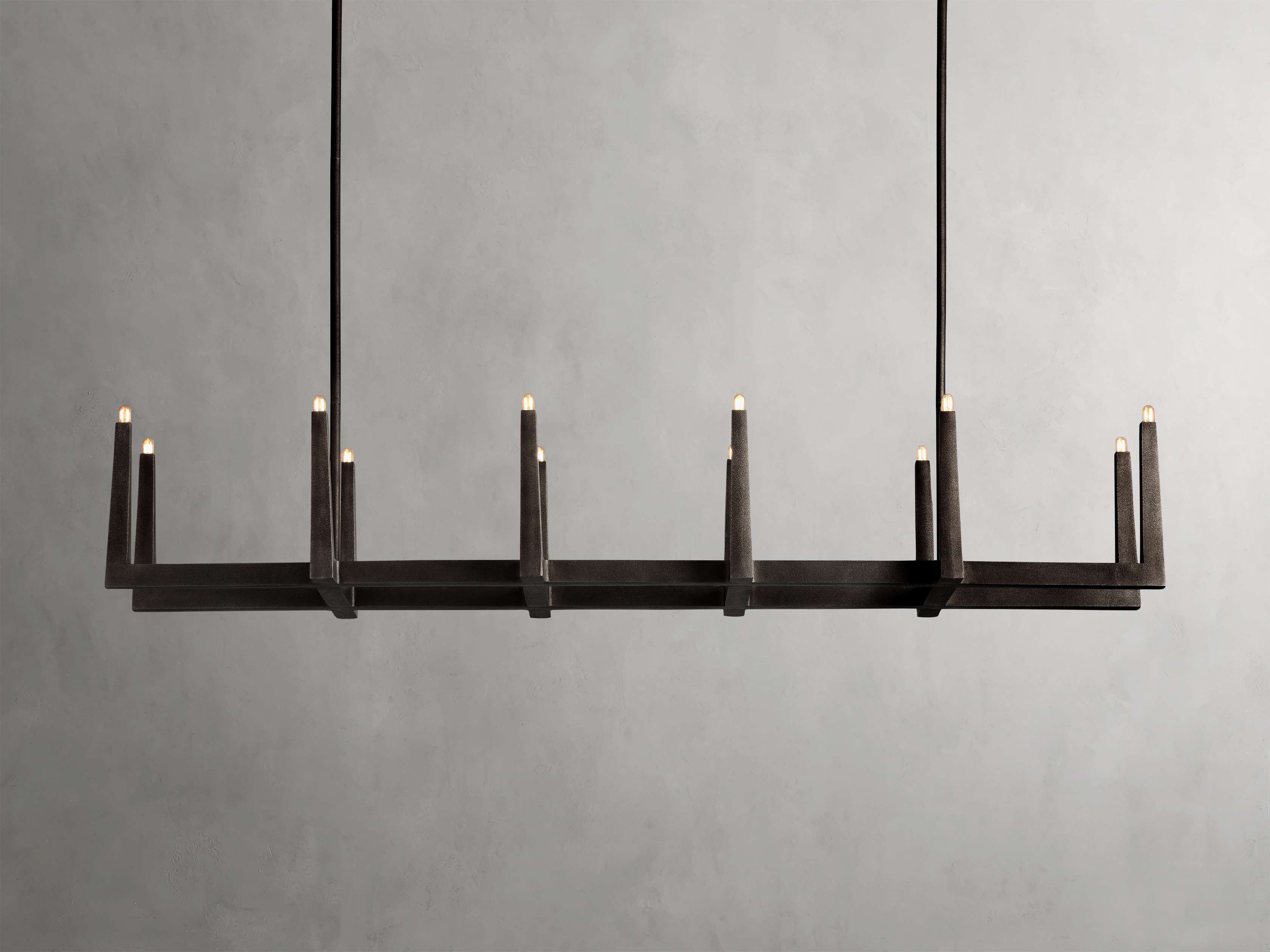 Emmet Linear Chandelier by Bling Lighting Studio