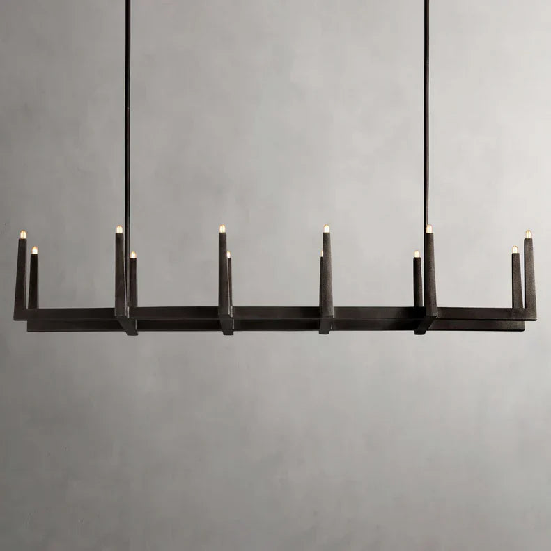 Emmet Linear Chandelier by Bling Lighting Studio