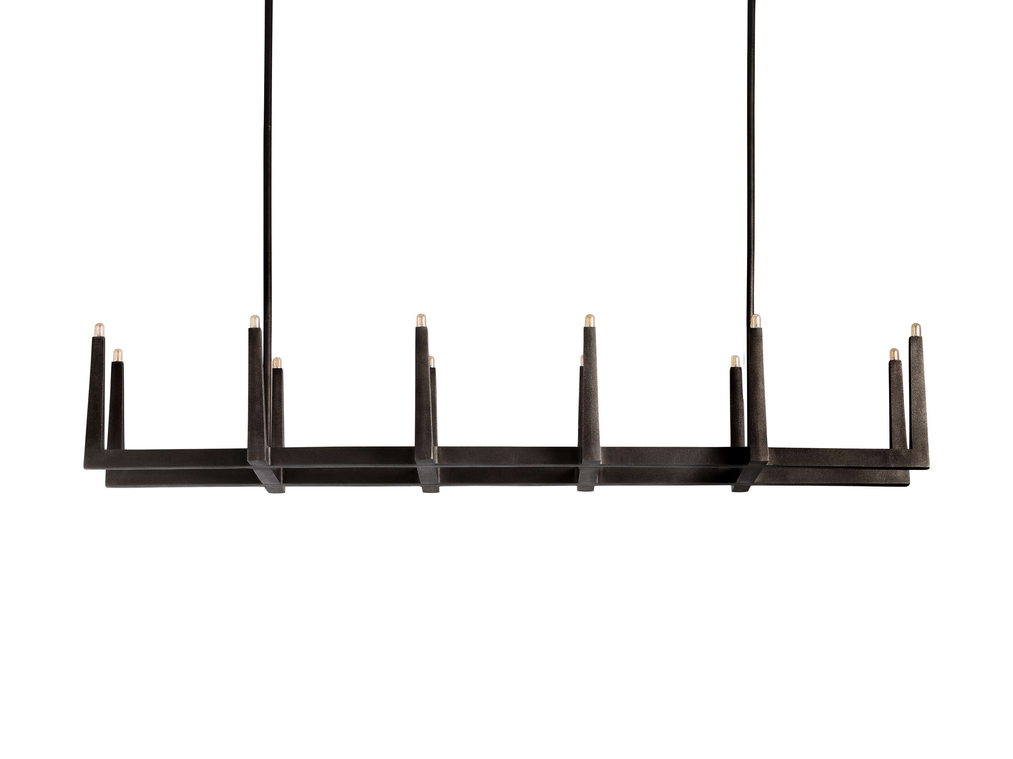 Emmet Linear Chandelier by Bling Lighting Studio
