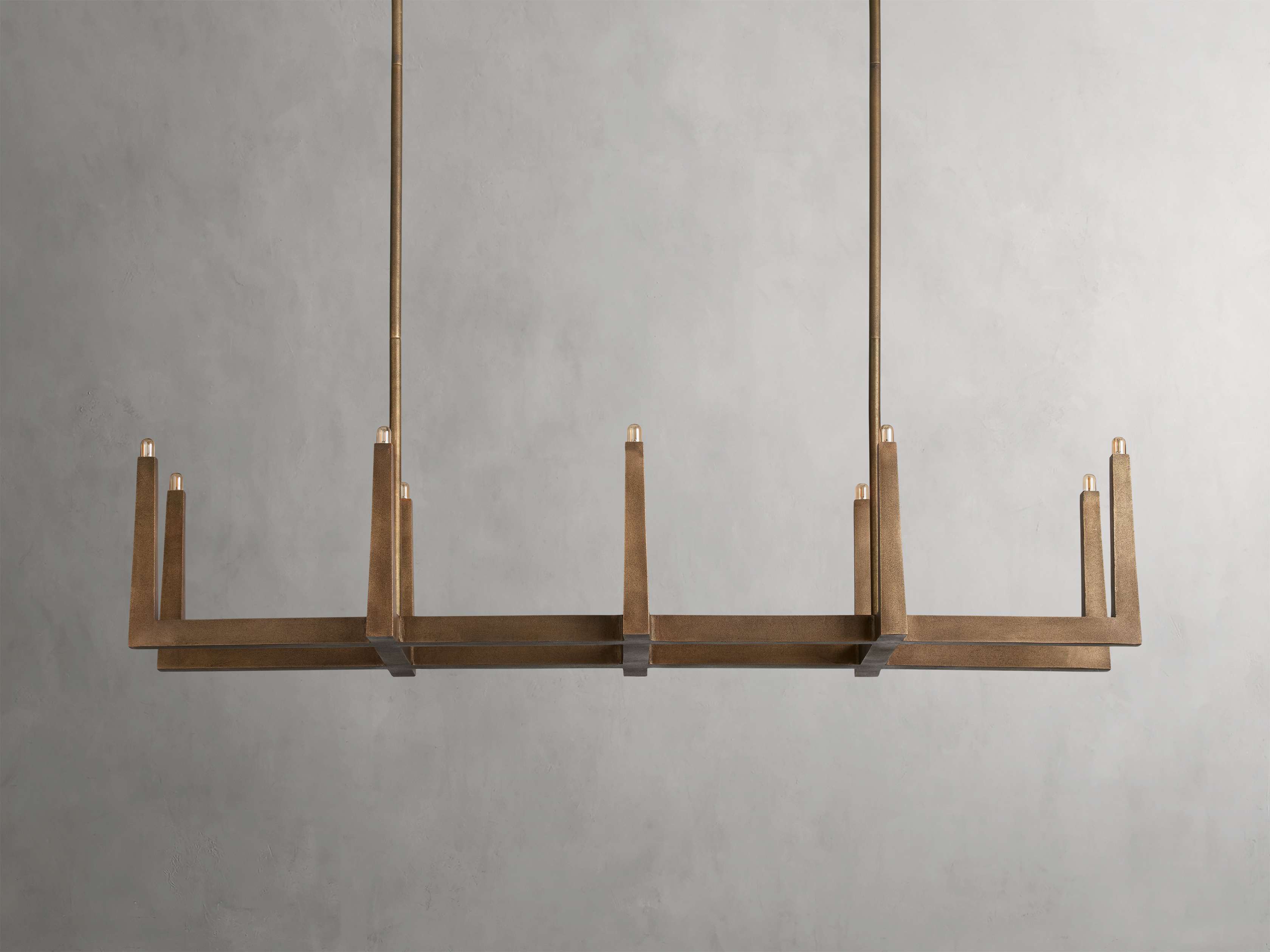 Emmet Linear Chandelier by Bling Lighting Studio