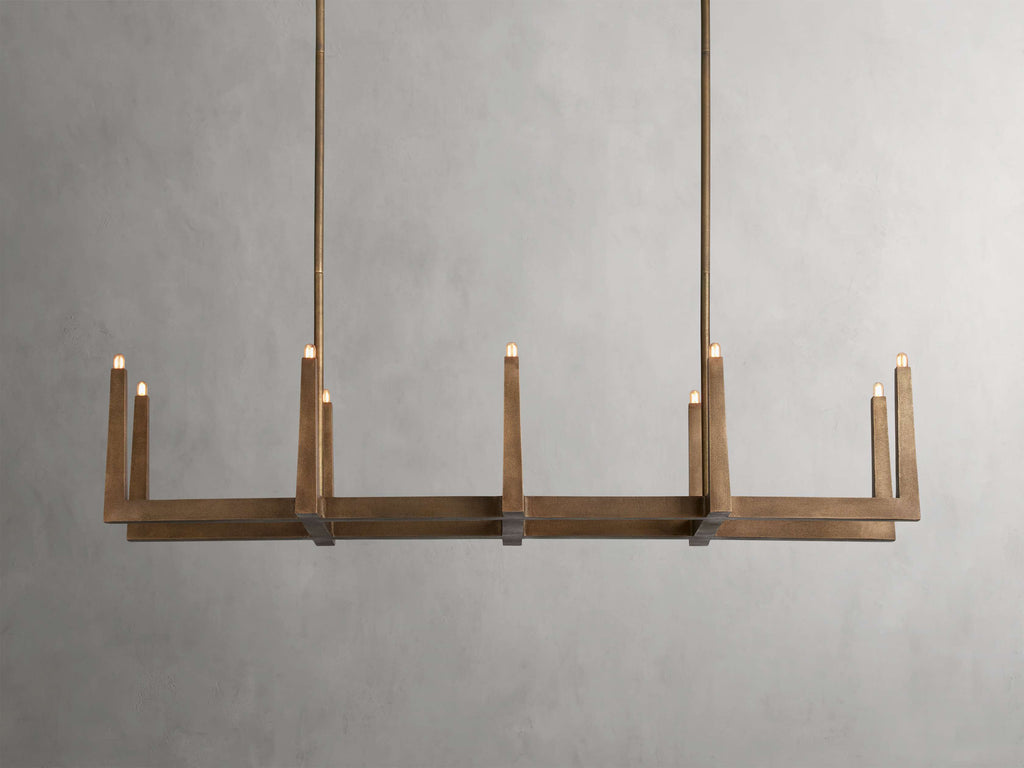 Emmet Linear Chandelier by Bling Lighting Studio