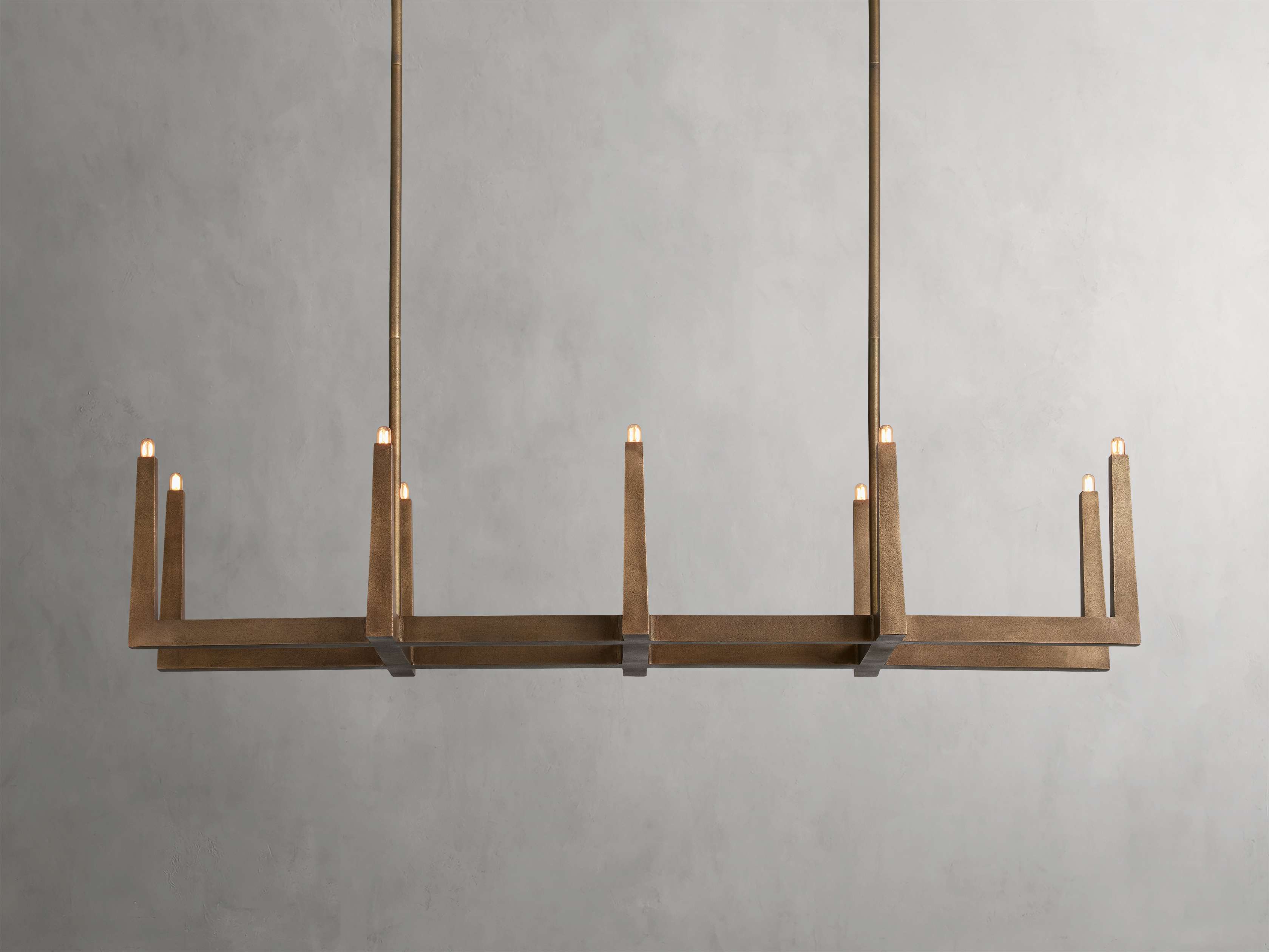 Emmet Linear Chandelier by Bling Lighting Studio
