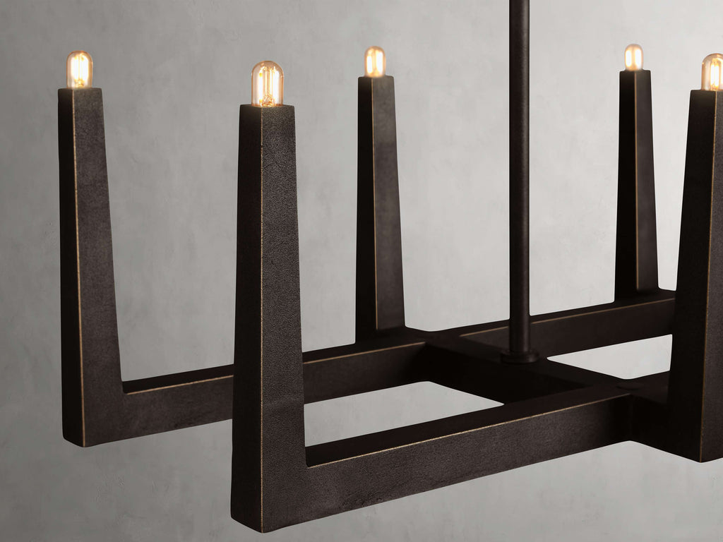 Emmet Linear Chandelier by Bling Lighting Studio