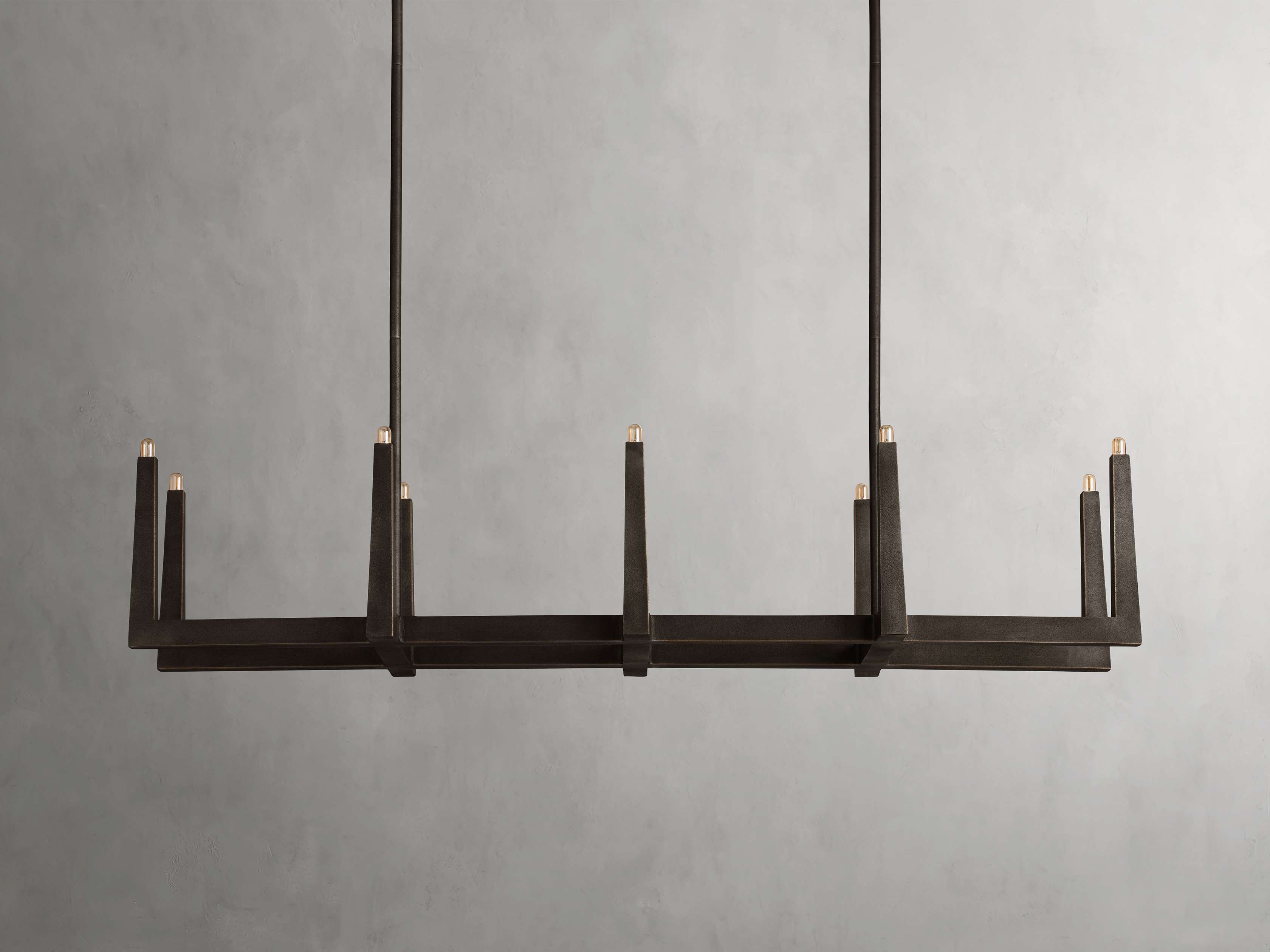 Emmet Linear Chandelier by Bling Lighting Studio