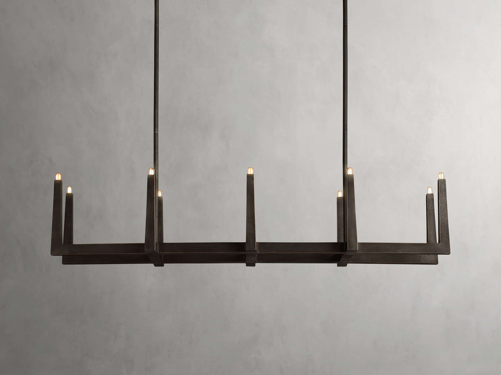 Emmet Linear Chandelier by Bling Lighting Studio