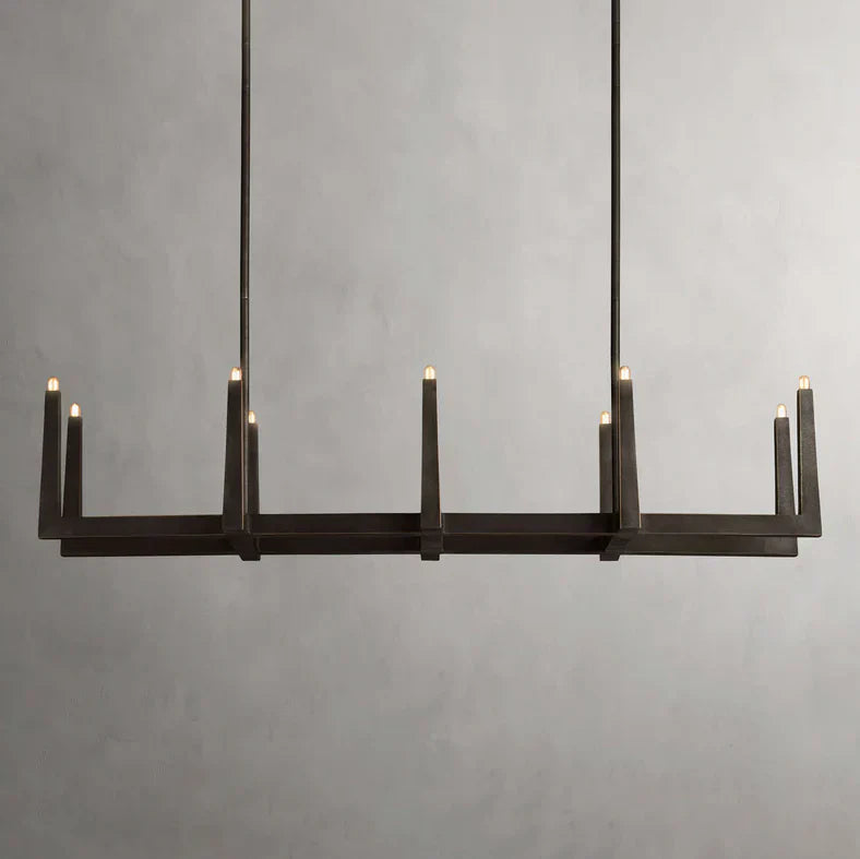 Emmet Linear Chandelier by Bling Lighting Studio