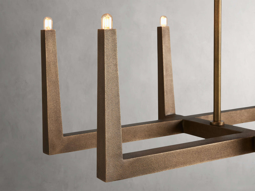 Emmet Linear Chandelier by Bling Lighting Studio