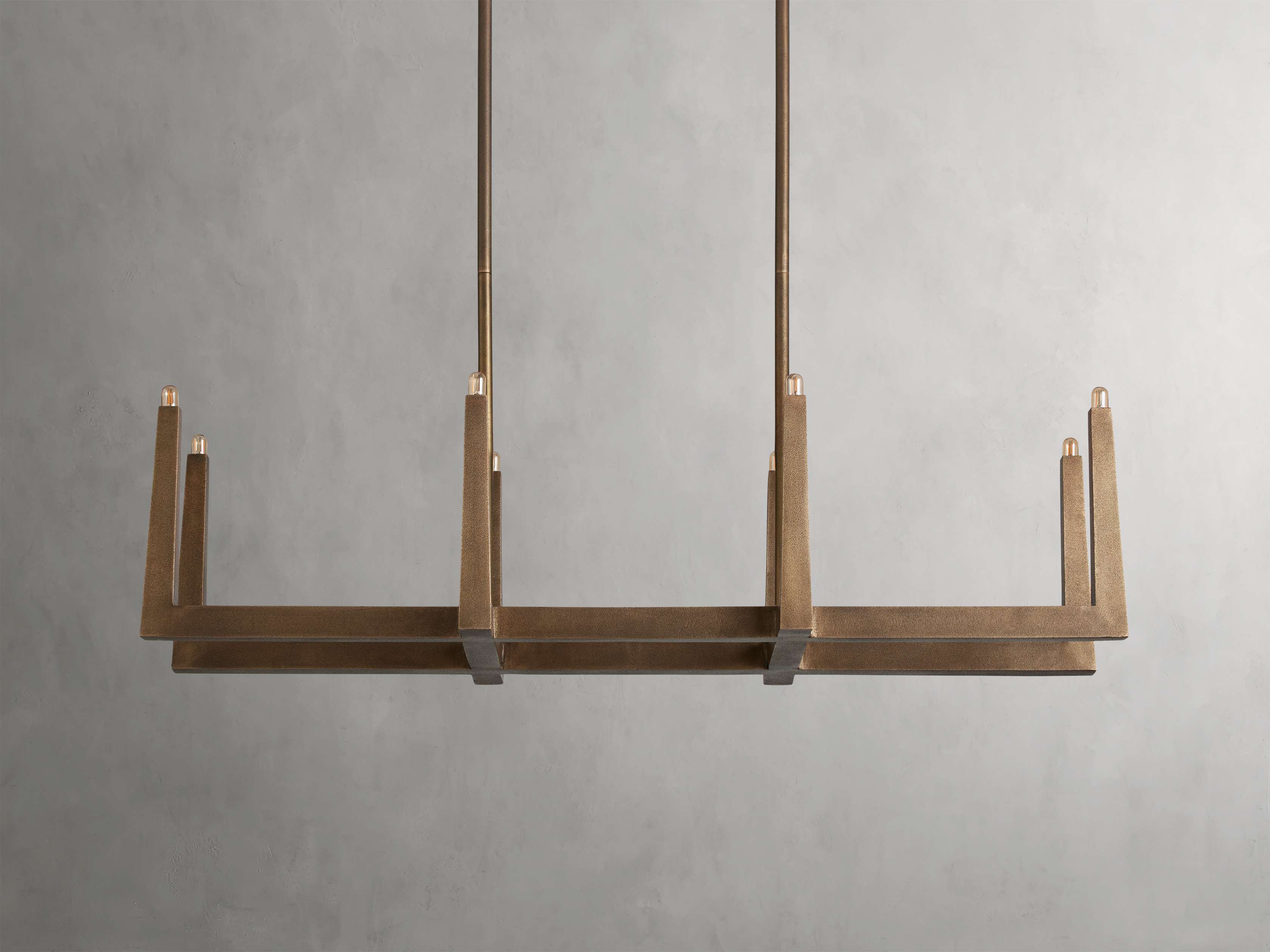 Emmet Linear Chandelier by Bling Lighting Studio