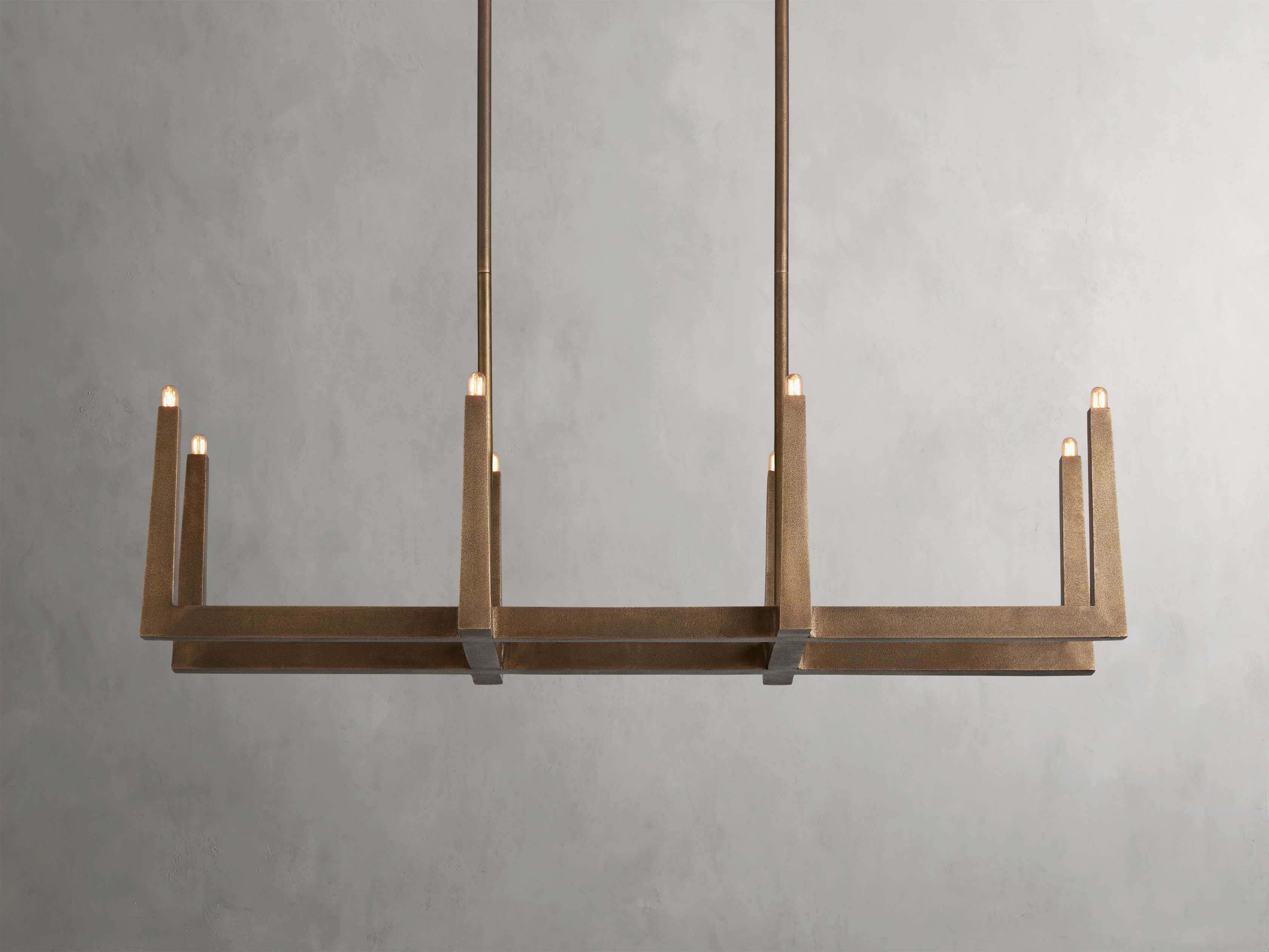 Emmet Linear Chandelier by Bling Lighting Studio