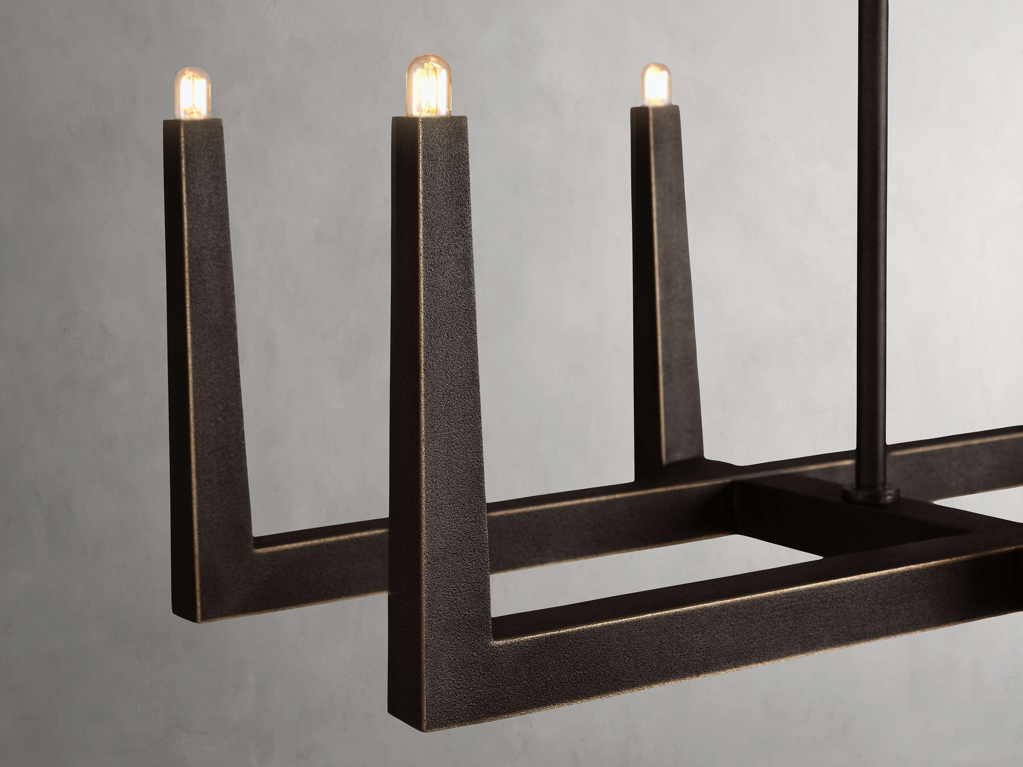 Emmet Linear Chandelier by Bling Lighting Studio