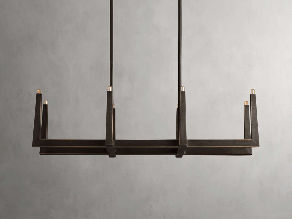 Emmet Linear Chandelier by Bling Lighting Studio