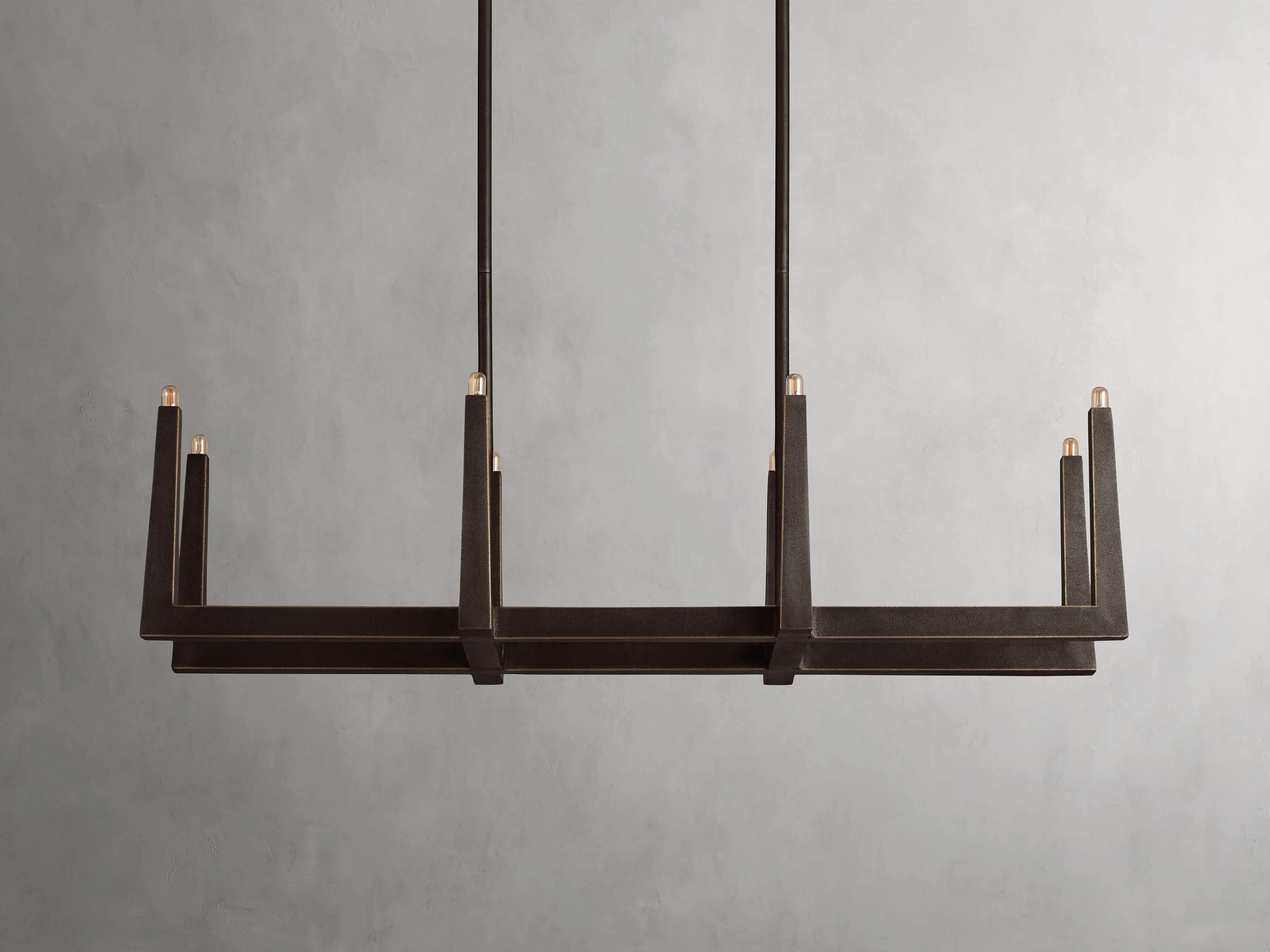 Emmet Linear Chandelier by Bling Lighting Studio