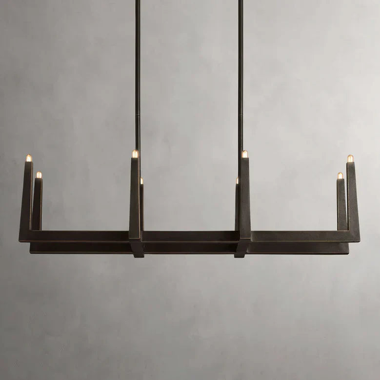 Emmet Linear Chandelier by Bling Lighting Studio