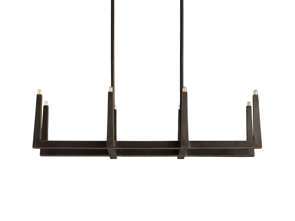 Emmet Linear Chandelier by Bling Lighting Studio