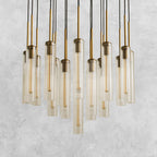 Colleena Fluted Glass Round Chandelier