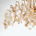 Lignia Crystal Branch Gold Artistic 33" Chandelier by Bling Lighting Studio
