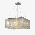 Crystal Frame Chandelier by Bling Lighting Studio