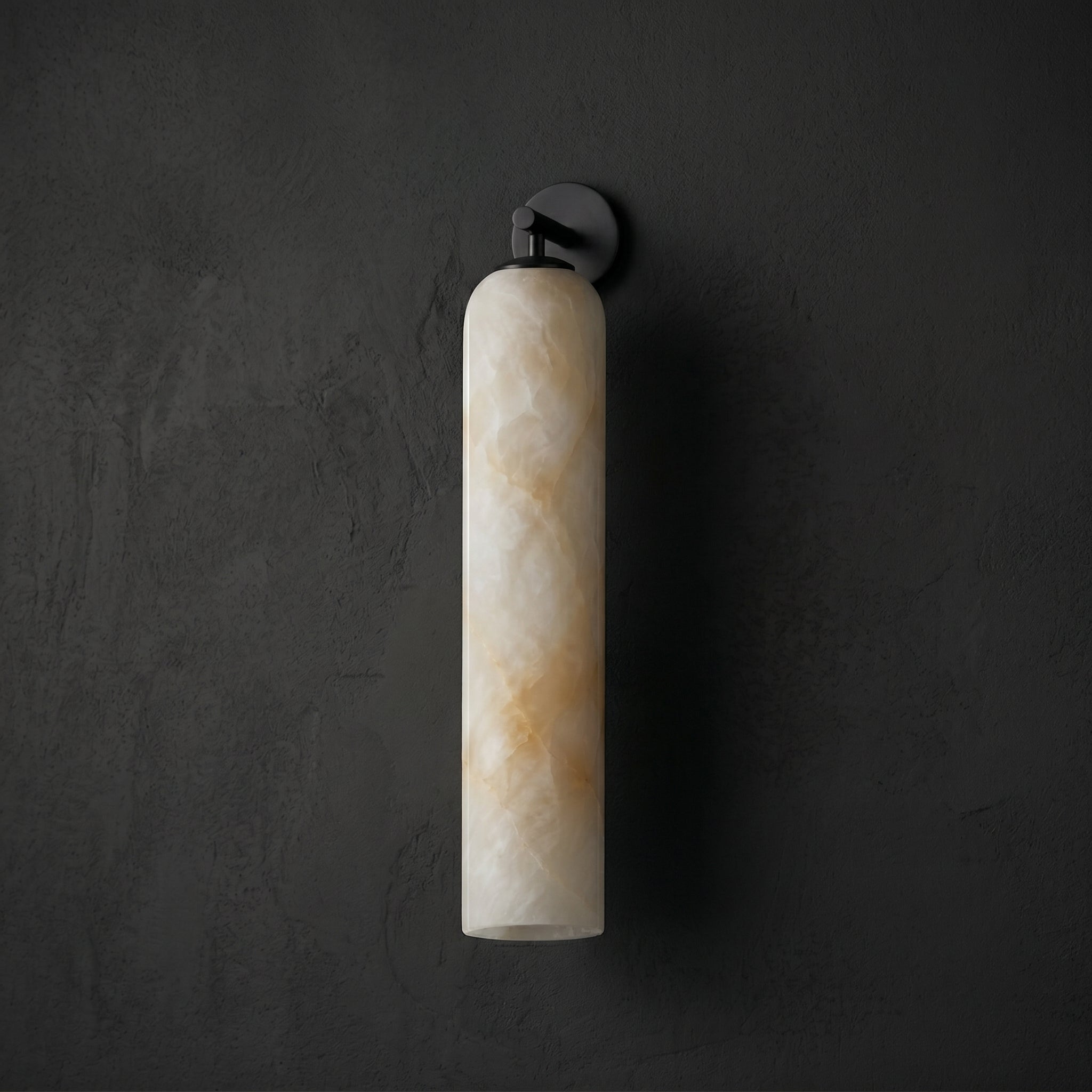 Tube Alabaster Wall Sconce by Bling Lighting Studio
